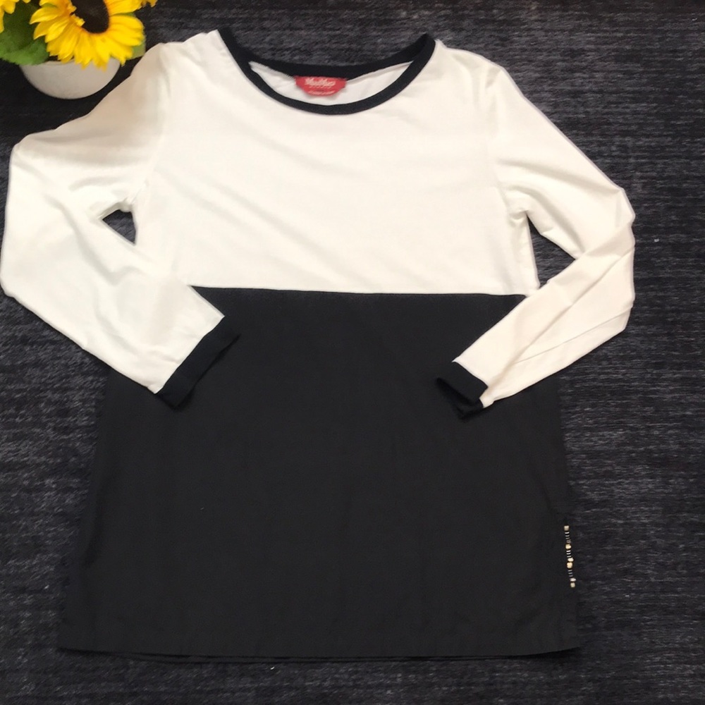 MaxMara Long Sleeve Color Block Blouse